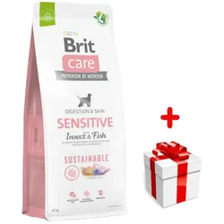 BRIT CARE Sustainable Sensitive Insect & Fish 12kg + Überraschung für den Hund
