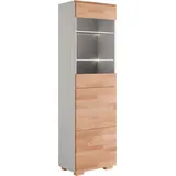 OTTO home Vitrine CITRA 55 x 35 x 185 cm Braun/Grau