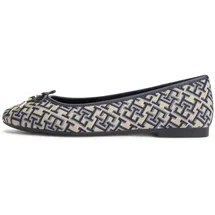 Tommy Hilfiger Th CHARM JACQUARD Ballerina FW0FW09504 Ballerinas, blau 38 EU