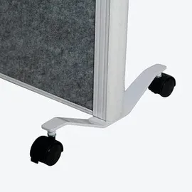 Maul Akustik-Trennwand MAULconnecto 9613102, hellgrau, weiß 100,0 x 182,0 cm mit Rollen, 1 St.