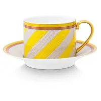 Pip Studio Chique Stripes Tasse 0,22 l Gelb
