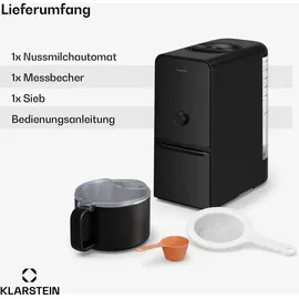 Klarstein Marcia Touch Pflanzenmilchbereiter, 1200W, 12 Programme, Selbstreinigung, LCD-Touch, 1,2L Edelstahl, Nussmilch Maschine & Hafermilch Maschin