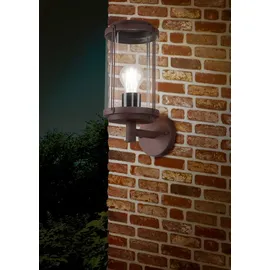 Trio Laterne Aluminium 32,0 cm spritzwassergeschützt E27 rost