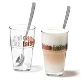 LEONARDO Latte-Macchiato-Set Solo 4tlg. Glas Braun