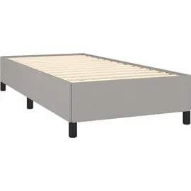 vidaXL Boxspringbett 100 x 200 cm Hellgrau