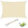 Woltu Sonnensegel Rechteck HDPE 300 x 500 cm Creme