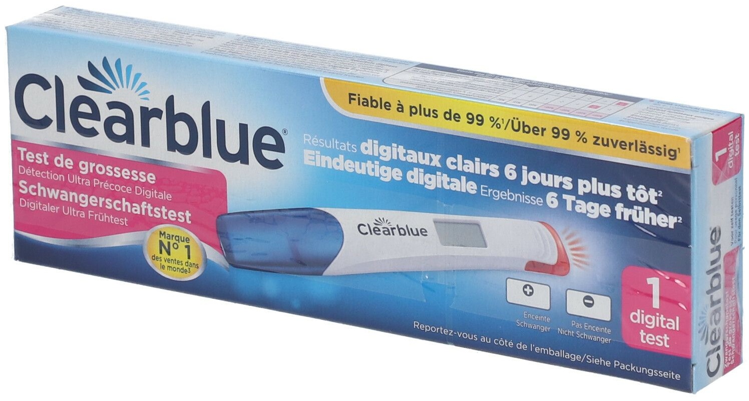 Clearblue® Test de Grossesse Détection Ultra Précoce Digital 1 pc(s) test(s)