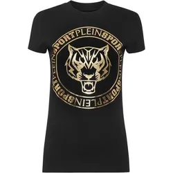 PLEIN SPORT Damen Shirt TIGER, Schwarz, S