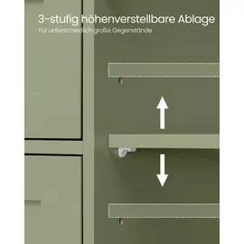 VASAGLE Badezimmerschrank 30 x 55 x 82 cm Grün