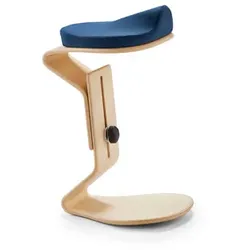 Mayer Sitzmöbel Hocker »NEST NATURE«, Breite: 38 cm, höhenverstellbar, Polyester, blau