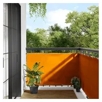 vidaXL Balkon-Sichtschutz 90 x 800 cm Orange Polyester-Oxford