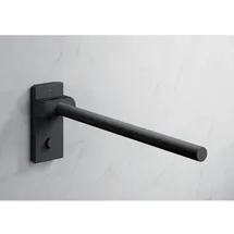Hewi System 900 mobiler Stützklappgriff Wandstützgriff Ausladung 600 mm schwarz tiefmatt
