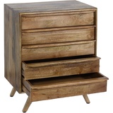 Mendler Highboard HWC-L96, Kommode Sideboard Schrank Schubladen Massiv-Holz Mango 81x65x43cm MVG-zertifiziert