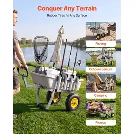 Vevor Bollerwagen faltbar 90,7kg All-Terrain-Gummireifen