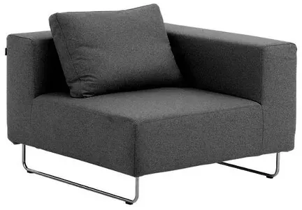 Softline Sofa Elemente Ohio grau, Designer Stine Engelbrechtsen, 67x98x98 cm