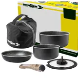 Brunner Camping Kochgeschirr Topfset | Alu ø PIRATE Spacemaster, ø22cm 5+1teilig