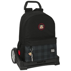 Paul Frank Rucksack Kinder-Rucksack mit Rädern Paul Frank Campers Schwarz 30 x 46 x 14 cm schwarz