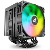Sharkoon A60 RGB Dual-Tower-Luftkühler 260W TDP schwarz