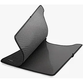 whisker LitterTrap Matte Katzenstreumatte Schwarz