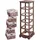 Mendler Regal Kommode mit 5 Korbschubladen 90x25x28cm, Shabby-Look, Vintage ~ braun