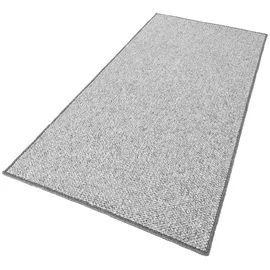 Bt Carpet Wolly Läufer – Wohnzimmerteppich Flachgewebe Kurzflor Woll-Optik Wolle Skandi-Look Esszimmer, Wohnzimmer, Kinderzimmer, Schlafzimmer – Grau, 80x300cm