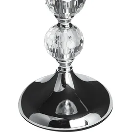 Beliani Teelichthalter Cotui Glas Silber