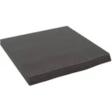 vidaXL Waschtischplatte Dunkelbraun 40x40x(2-4)cm Massivholz Behandelt