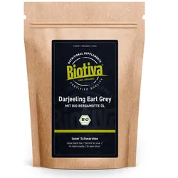 Biotiva Darjeeling Earl Grey Schwarztee Bio Tee 100 g
