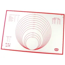 Dr. Oetker Küchenhelfer Backmatte aus Silikon-Glas-Gewebe, weiß,
