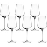 LEONARDO BRUNELLI Weißweingläser 6er Set, spülmaschinenfeste Weißwein-Gläser, besonders stoßfestes Weingläser-Set, italienischer Stil, 470 ml,