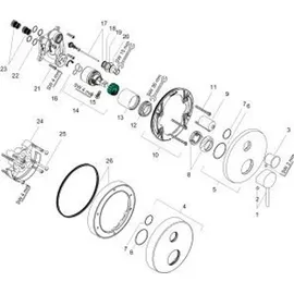 Hansgrohe Axor Starck UP-Wannen-Einhebelmischer, mit Pin-Griff, chrom