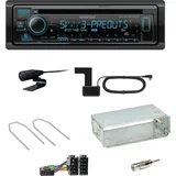 Kenwood KDC-BT950DAB Bluetooth DAB CD Einbauset für Renault Kangoo KC Laguna 1 2