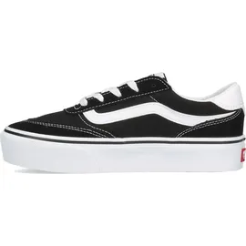 Vans Brooklyn Ls Damen Plateau-Sneaker Schwarz/Weiß 40