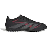 adidas Unisex Predator Club Turf Football Boots, core Black/Grey Four/Lucid red, 46 EU