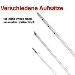 SANTOS BBQ Marinadenspritze Edelstahl inkl. 4 Nadeln