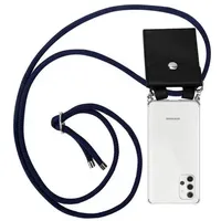 Cadorabo Schutzhülle für Samsung Galaxy A32 4G Hülle in Rot Handy Kette Kordel abnehmbares Etui