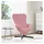 vidaXL Eiersessel Rosa Samt 63 x 73 x 90 cm Rosa mit Rollen