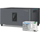 MARSTEK - 2,56 kWh Speicher Set mit Shelly Pro 3EM 120A für Balkonkraftwerke mit bis zu 10 Jahren Garantie, All-in-One mit 2400 W PV-Eingang, 4 MPPT, Plug & Play