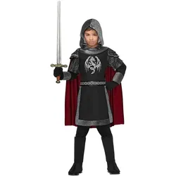 Schwarzer Ritter Romeo Kinderkostüm - Kinder-11-13-Jahre
