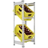 Simonrack Getränkekistenregal SIMONBOTTLE 2 8435104962596 silber 40,0 x 30,0 x 100,0 cm