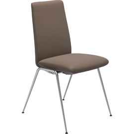 Stressless Polsterstuhl "Laurel" 57x92x59 cm Material, Stahl, braun (mole batick, chrom glänzend) 4-Fuß-Stuhl Esszimmerstuhl Polsterstuhl Küchenstühle (17845856-0)