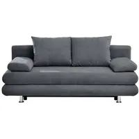 Carryhome Schlafsofa Dunkelgrau, - 196x74x90 cm