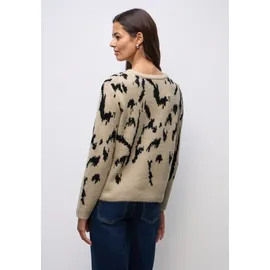 STREET ONE Rundhalspullover Beige 44
