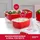 Sistema Frischhaltedose rechteckig rot 4 x 1,25 l