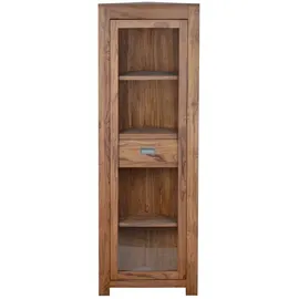 MiaMöbel Eckvitrine Masala 55 x 160 x 35 cm Braun