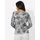 CREATION L Mesh-Shirt in hellgrau-bedruckt | Gr.: 36