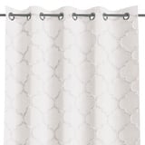 AmeliaHome Gardine 140x270 cm 1 St. Vorhang halbtransparent Ösenschal Creme Delva