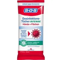SOS Desinfektionstücher Intense, Hände+Flächen 10ST