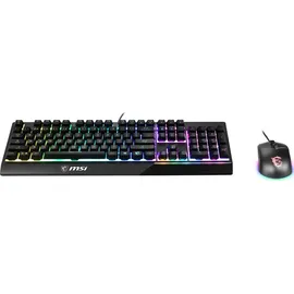 MSI VIGORGK30COMBOUS Tastatur QWERTY UK International schwarz, RGB)