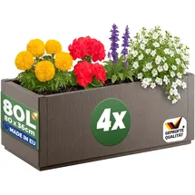 CASARIA Ethica 80 x 36 x 36 cm Braun Komplettset